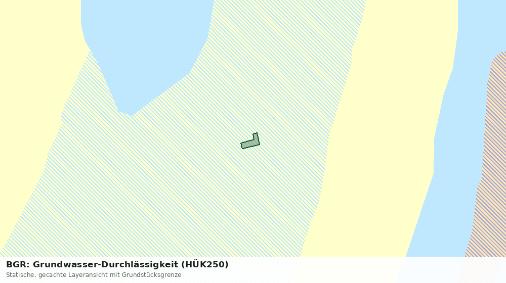 Statische Kartenansicht: BGR: Grundwasser-Durchlässigkeit (HÜK250)