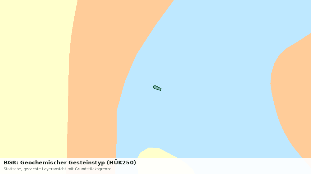 Statische Kartenansicht: BGR: Geochemischer Gesteinstyp (HÜK250)