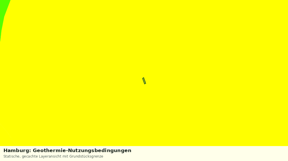 Statische Kartenansicht: Hamburg: Geothermie-Nutzungsbedingungen