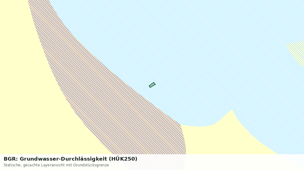 Statische Kartenansicht: BGR: Grundwasser-Durchlässigkeit (HÜK250)