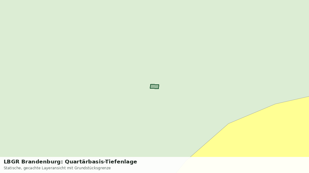 Statische Kartenansicht: LBGR Brandenburg: Quartärbasis-Tiefenlage