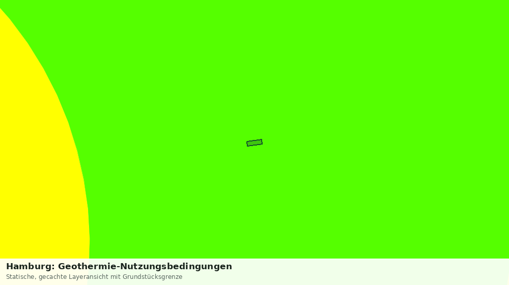 Statische Kartenansicht: Hamburg: Geothermie-Nutzungsbedingungen