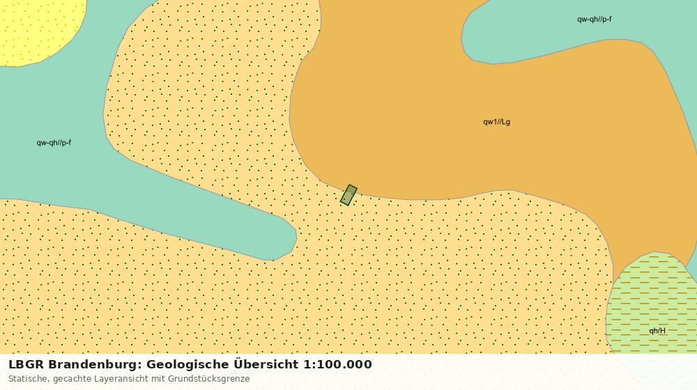 Statische Kartenansicht: LBGR Brandenburg: Geologische Übersicht 1:100.000