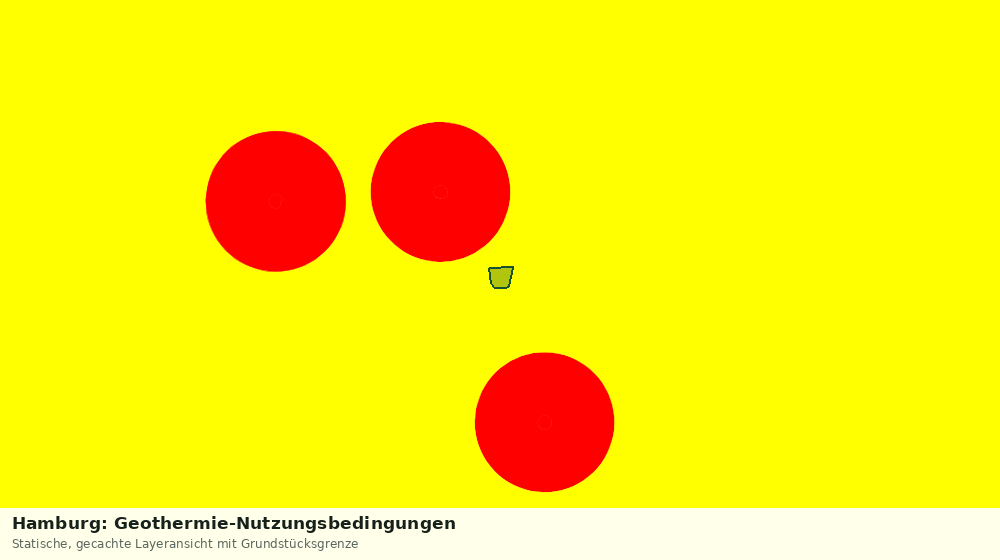 Statische Kartenansicht: Hamburg: Geothermie-Nutzungsbedingungen