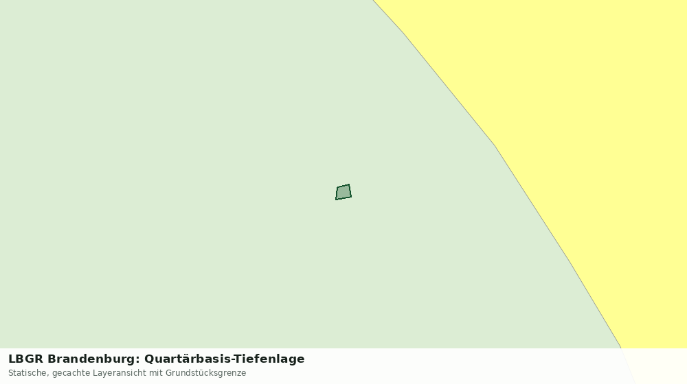 Statische Kartenansicht: LBGR Brandenburg: Quartärbasis-Tiefenlage