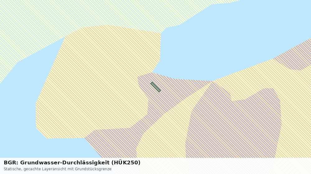 Statische Kartenansicht: BGR: Grundwasser-Durchlässigkeit (HÜK250)