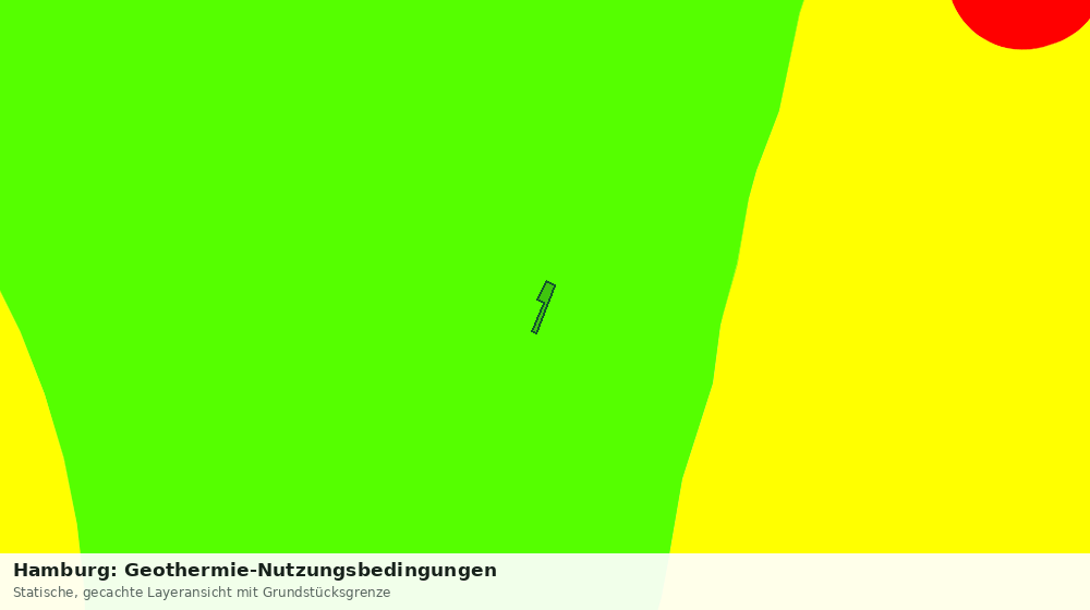 Statische Kartenansicht: Hamburg: Geothermie-Nutzungsbedingungen