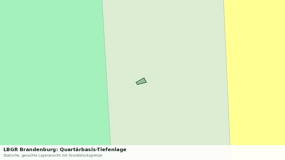 Statische Kartenansicht: LBGR Brandenburg: Quartärbasis-Tiefenlage