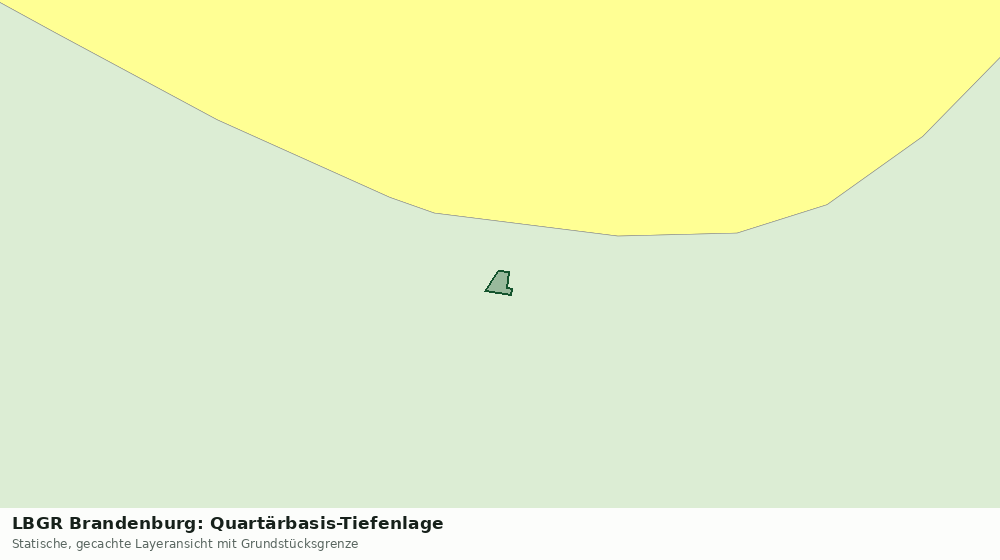 Statische Kartenansicht: LBGR Brandenburg: Quartärbasis-Tiefenlage