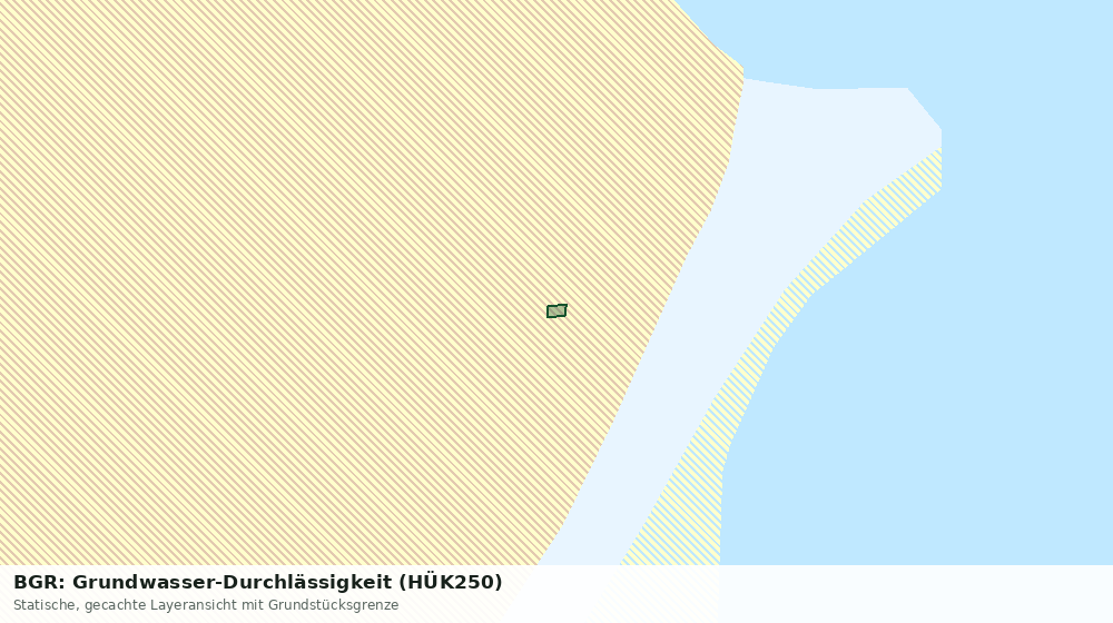Statische Kartenansicht: BGR: Grundwasser-Durchlässigkeit (HÜK250)