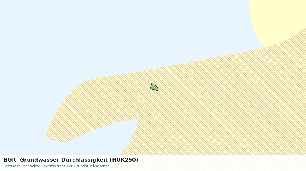 Statische Kartenansicht: BGR: Grundwasser-Durchlässigkeit (HÜK250)
