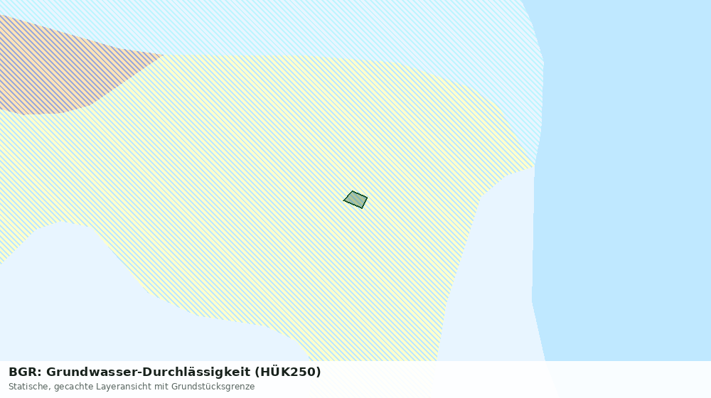 Statische Kartenansicht: BGR: Grundwasser-Durchlässigkeit (HÜK250)