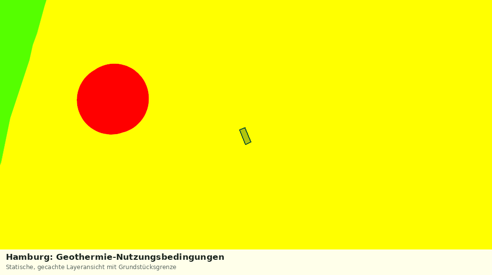 Statische Kartenansicht: Hamburg: Geothermie-Nutzungsbedingungen
