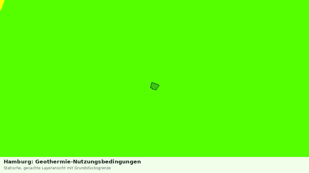 Statische Kartenansicht: Hamburg: Geothermie-Nutzungsbedingungen