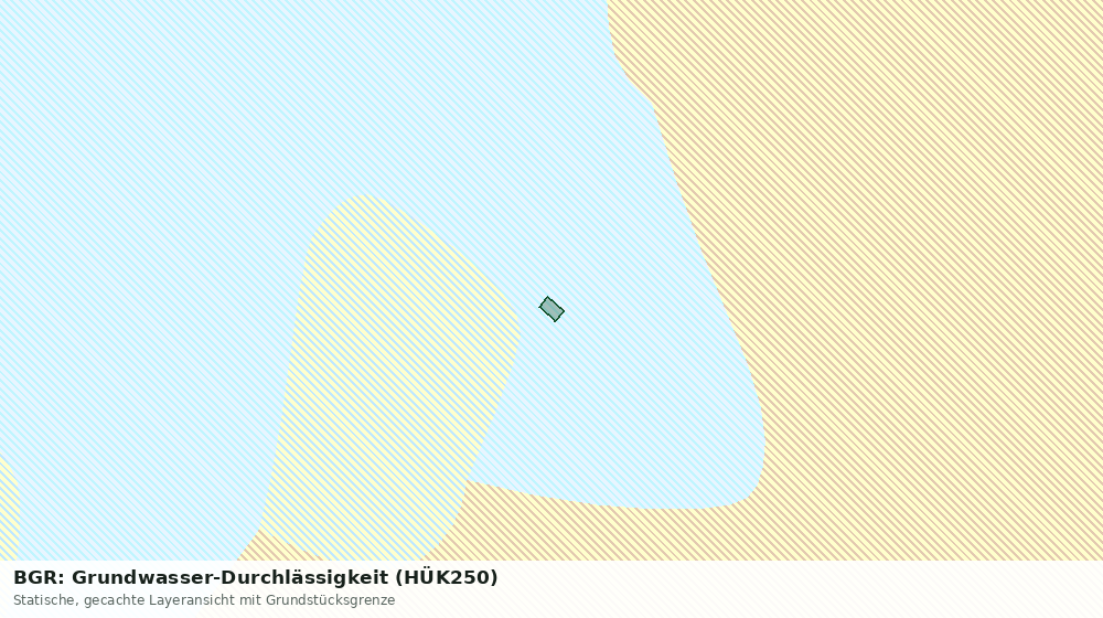 Statische Kartenansicht: BGR: Grundwasser-Durchlässigkeit (HÜK250)