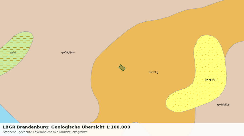 Statische Kartenansicht: LBGR Brandenburg: Geologische Übersicht 1:100.000
