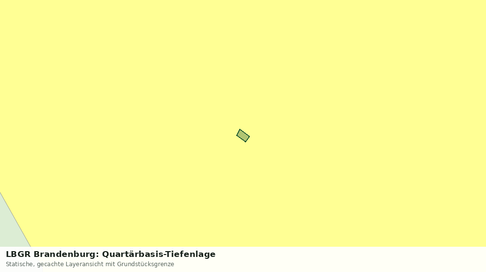 Statische Kartenansicht: LBGR Brandenburg: Quartärbasis-Tiefenlage