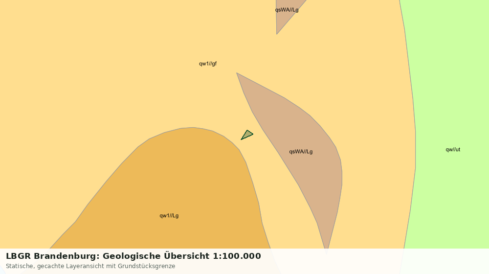 Statische Kartenansicht: LBGR Brandenburg: Geologische Übersicht 1:100.000