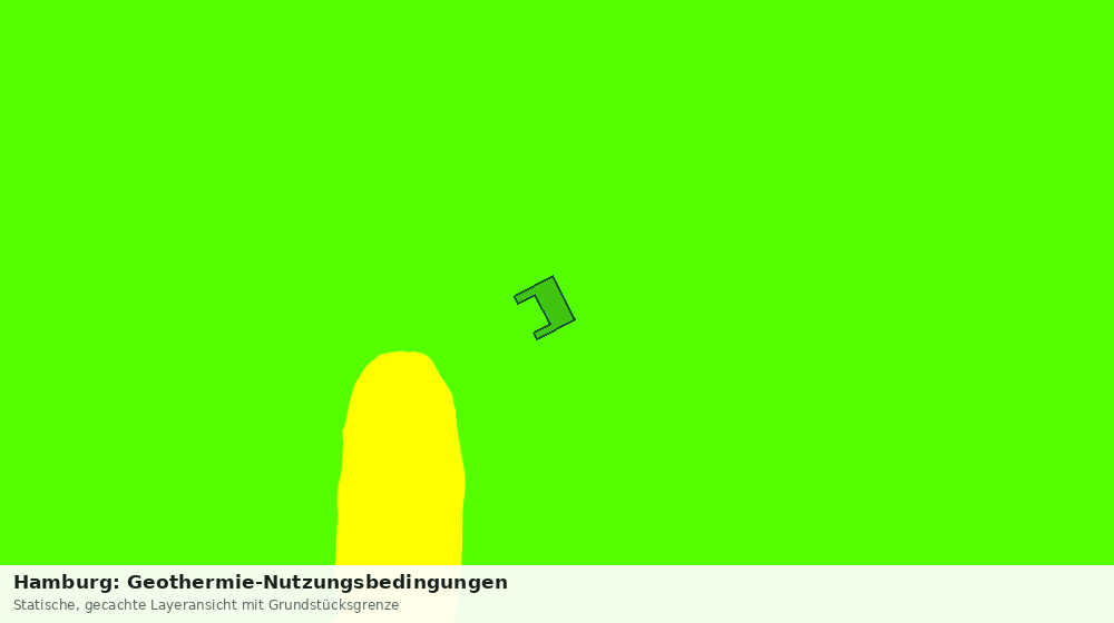 Statische Kartenansicht: Hamburg: Geothermie-Nutzungsbedingungen