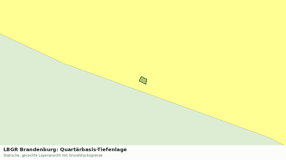 Statische Kartenansicht: LBGR Brandenburg: Quartärbasis-Tiefenlage