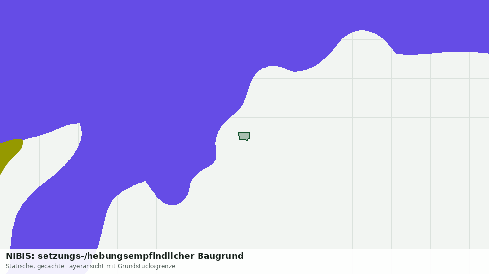 Statische Kartenansicht: NIBIS: setzungs-/hebungsempfindlicher Baugrund