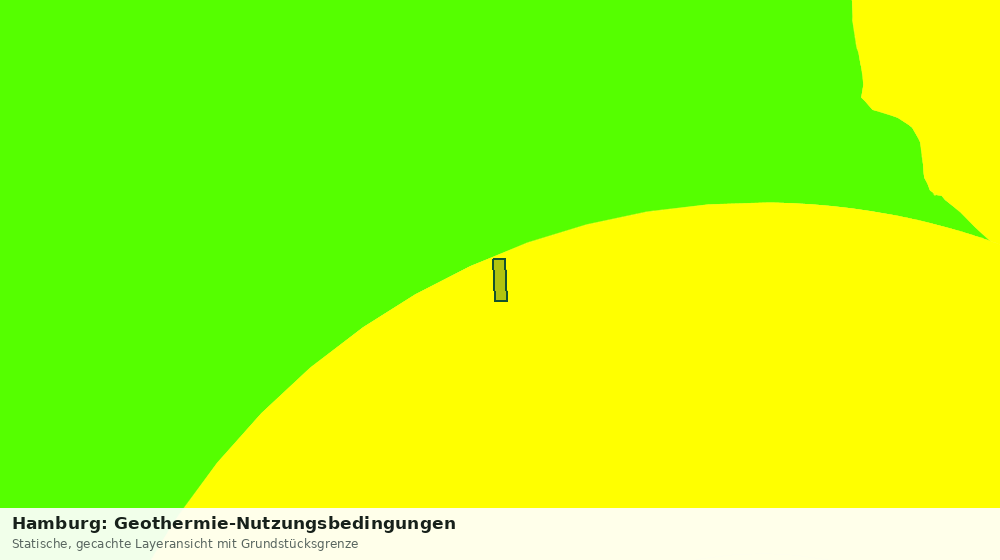 Statische Kartenansicht: Hamburg: Geothermie-Nutzungsbedingungen