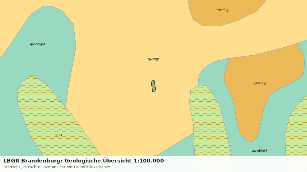 Statische Kartenansicht: LBGR Brandenburg: Geologische Übersicht 1:100.000