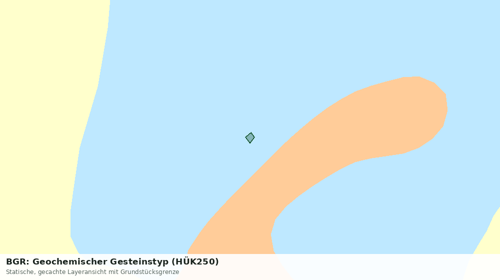 Statische Kartenansicht: BGR: Geochemischer Gesteinstyp (HÜK250)