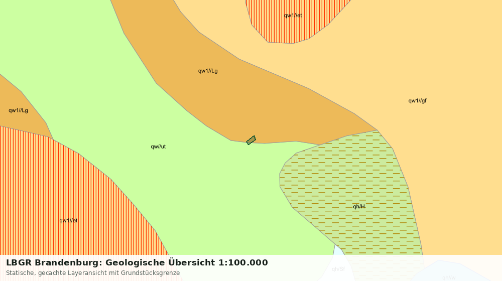 Statische Kartenansicht: LBGR Brandenburg: Geologische Übersicht 1:100.000