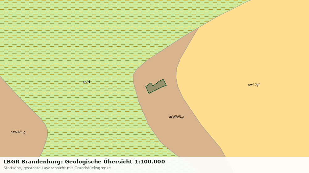Statische Kartenansicht: LBGR Brandenburg: Geologische Übersicht 1:100.000