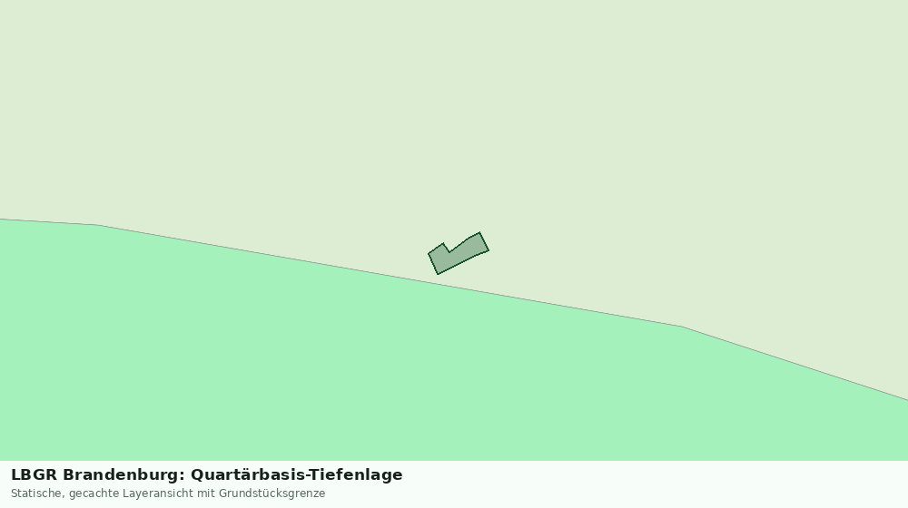 Statische Kartenansicht: LBGR Brandenburg: Quartärbasis-Tiefenlage