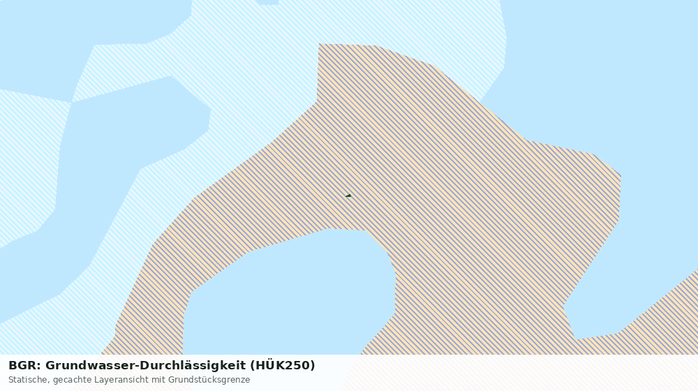 Statische Kartenansicht: BGR: Grundwasser-Durchlässigkeit (HÜK250)