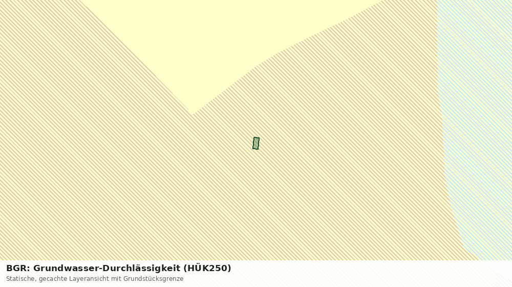 Statische Kartenansicht: BGR: Grundwasser-Durchlässigkeit (HÜK250)