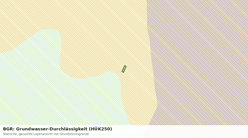 Statische Kartenansicht: BGR: Grundwasser-Durchlässigkeit (HÜK250)