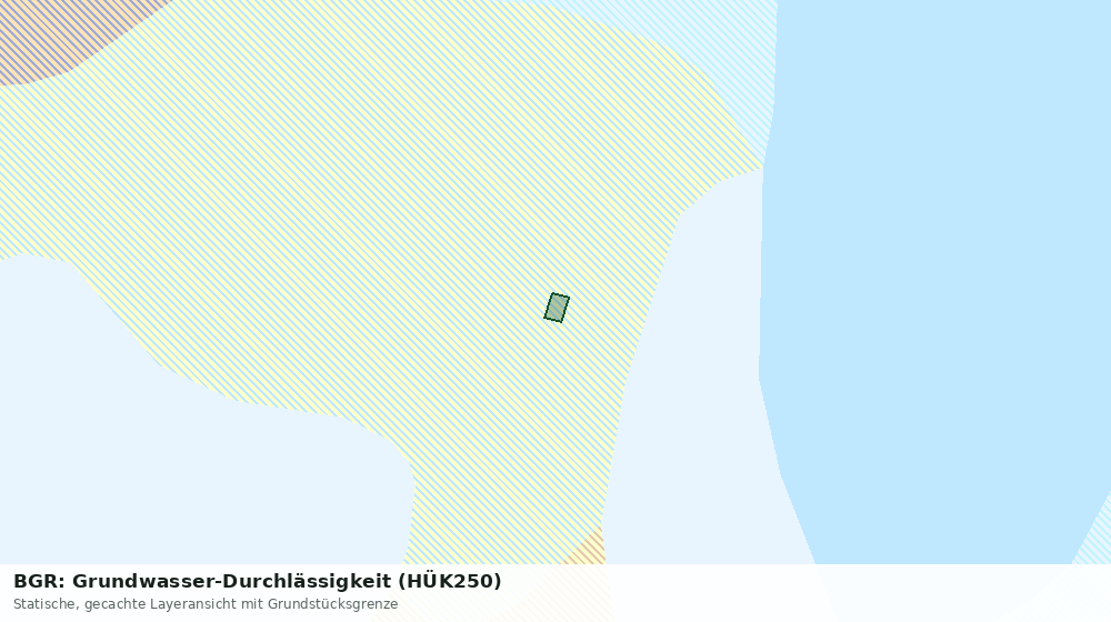 Statische Kartenansicht: BGR: Grundwasser-Durchlässigkeit (HÜK250)