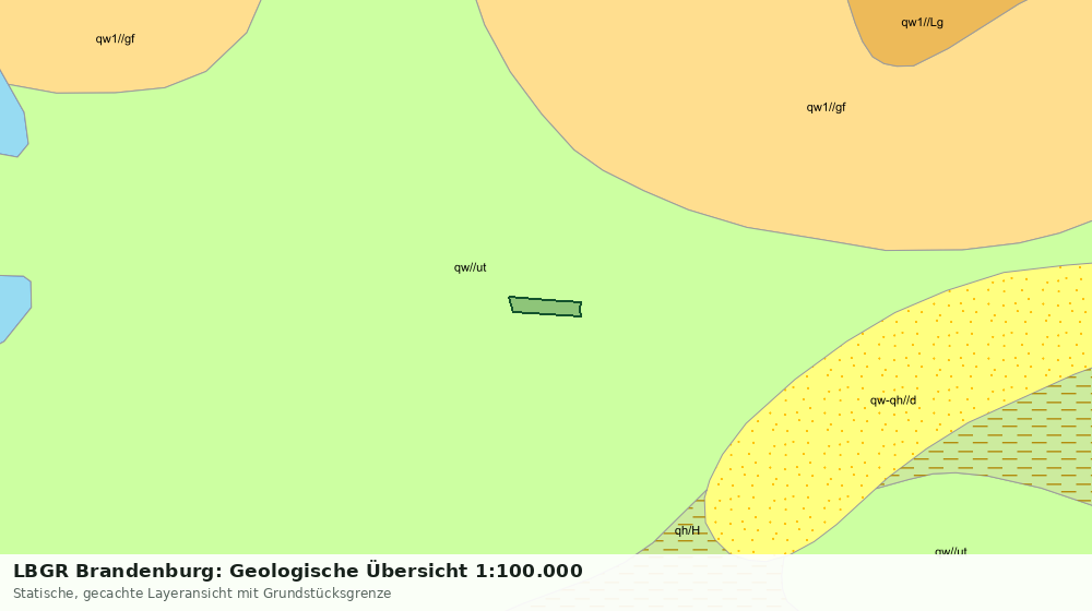 Statische Kartenansicht: LBGR Brandenburg: Geologische Übersicht 1:100.000