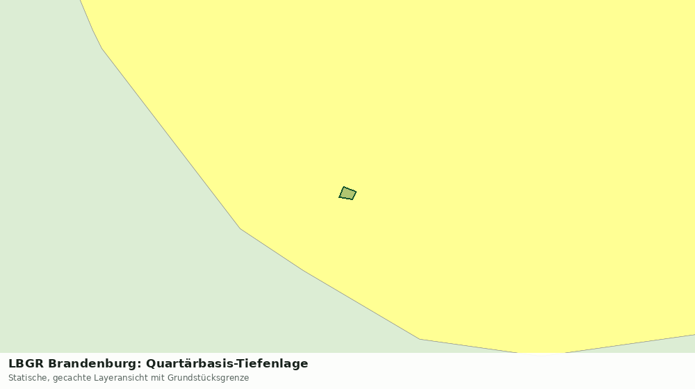 Statische Kartenansicht: LBGR Brandenburg: Quartärbasis-Tiefenlage