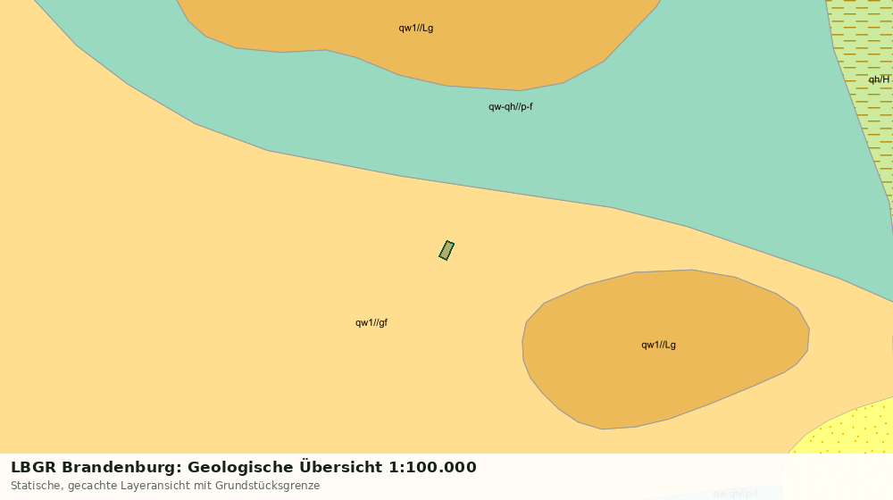 Statische Kartenansicht: LBGR Brandenburg: Geologische Übersicht 1:100.000