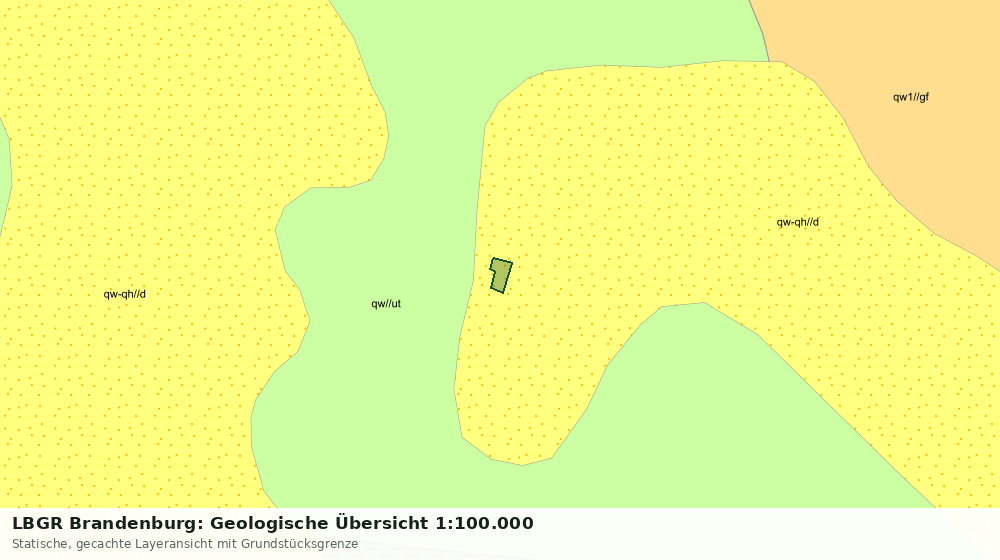 Statische Kartenansicht: LBGR Brandenburg: Geologische Übersicht 1:100.000