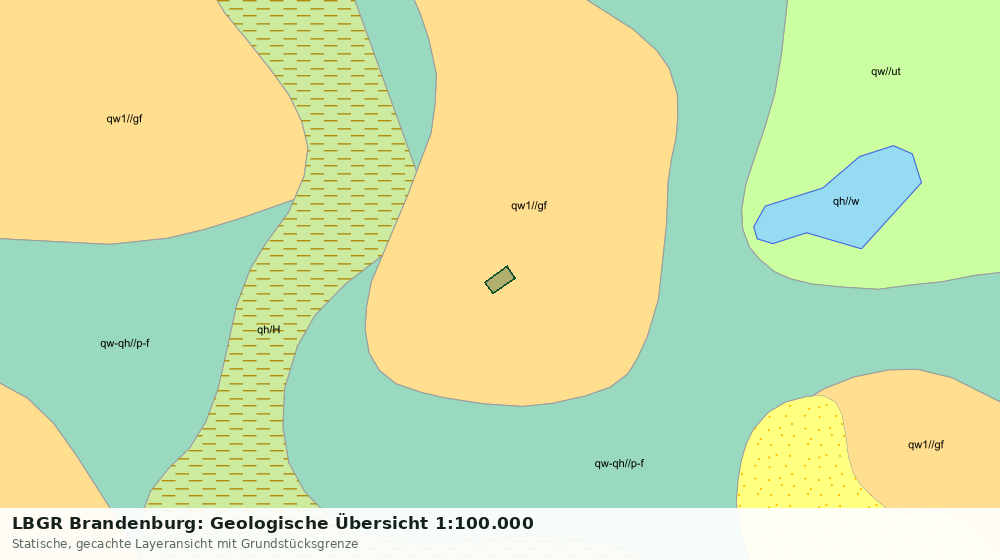 Statische Kartenansicht: LBGR Brandenburg: Geologische Übersicht 1:100.000