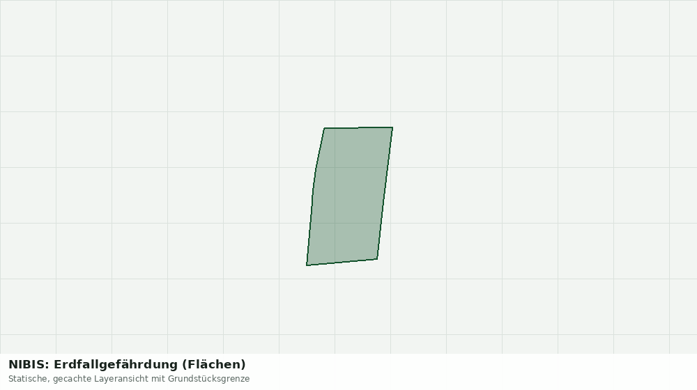 Statische Kartenansicht: NIBIS: Erdfallgefährdung (Flächen)