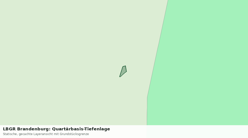Statische Kartenansicht: LBGR Brandenburg: Quartärbasis-Tiefenlage