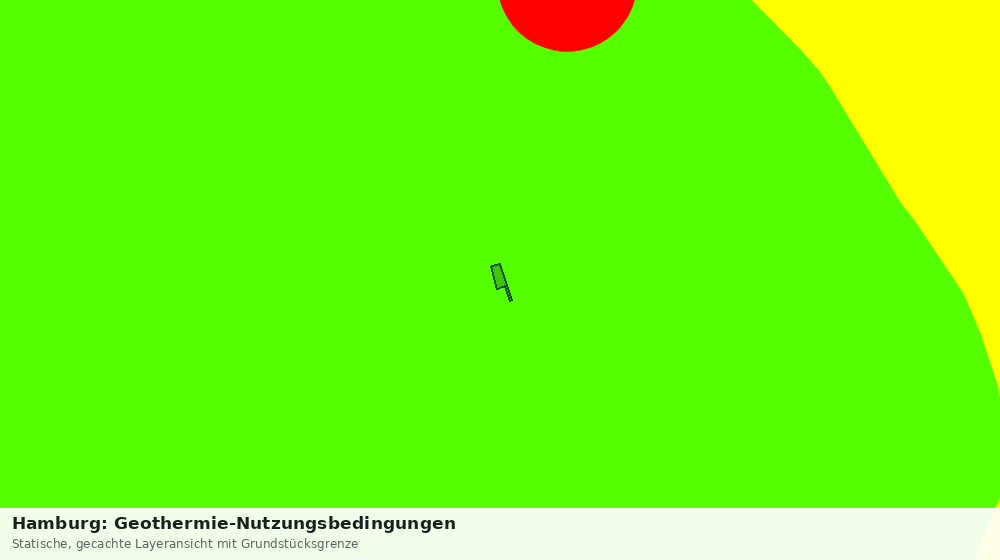 Statische Kartenansicht: Hamburg: Geothermie-Nutzungsbedingungen