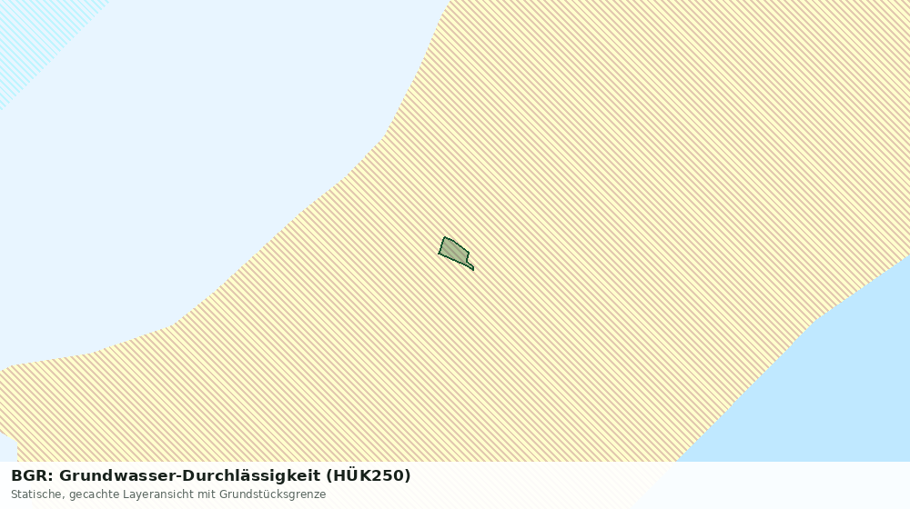 Statische Kartenansicht: BGR: Grundwasser-Durchlässigkeit (HÜK250)