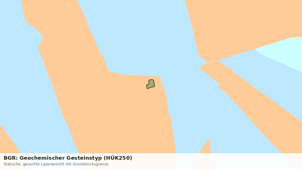 Statische Kartenansicht: BGR: Geochemischer Gesteinstyp (HÜK250)