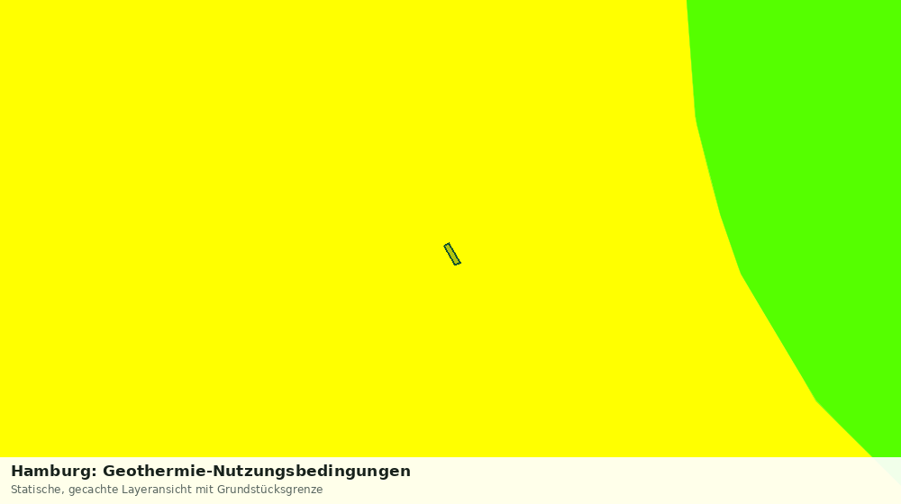 Statische Kartenansicht: Hamburg: Geothermie-Nutzungsbedingungen