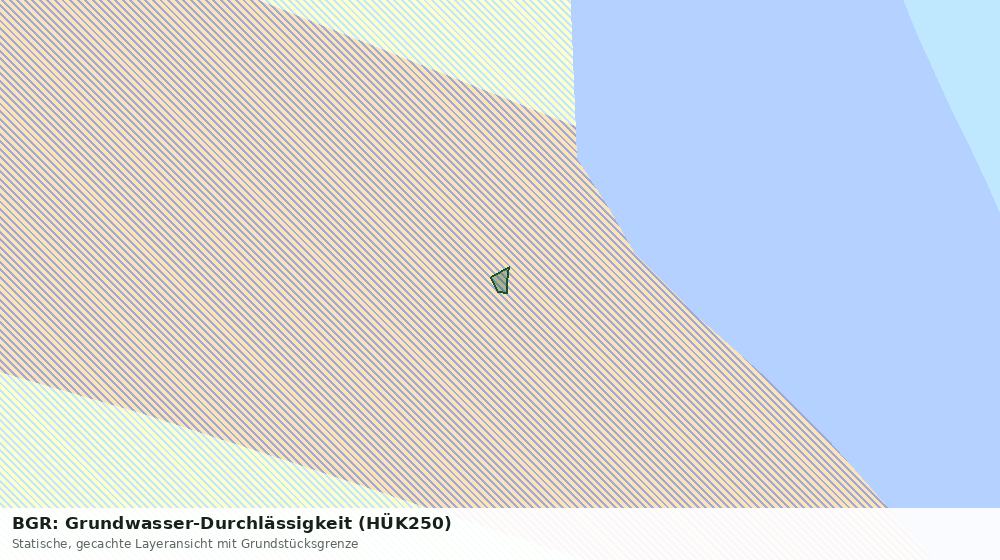 Statische Kartenansicht: BGR: Grundwasser-Durchlässigkeit (HÜK250)