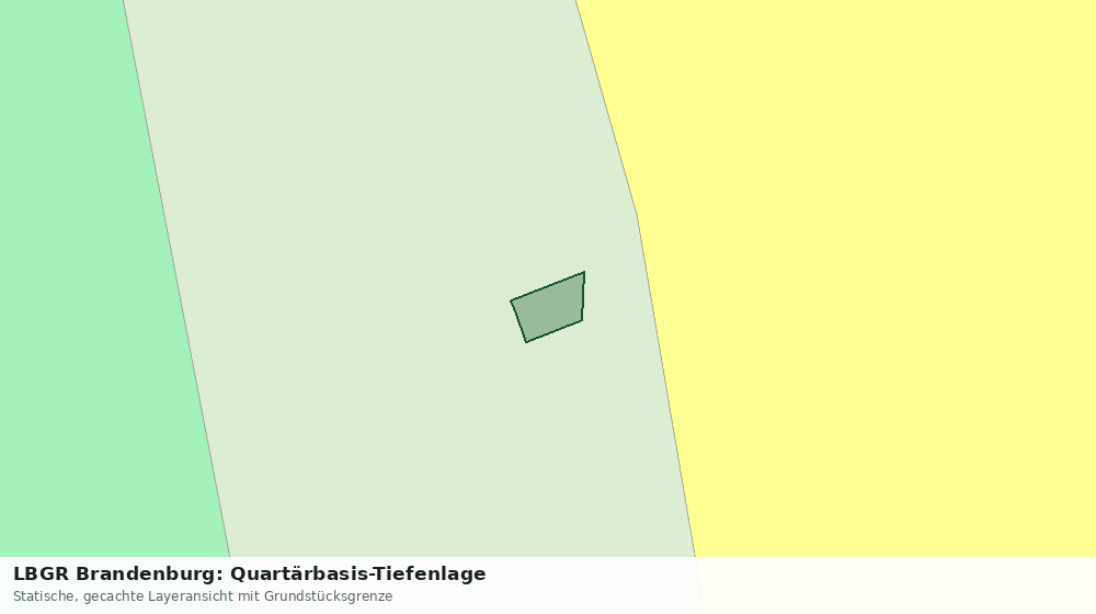Statische Kartenansicht: LBGR Brandenburg: Quartärbasis-Tiefenlage