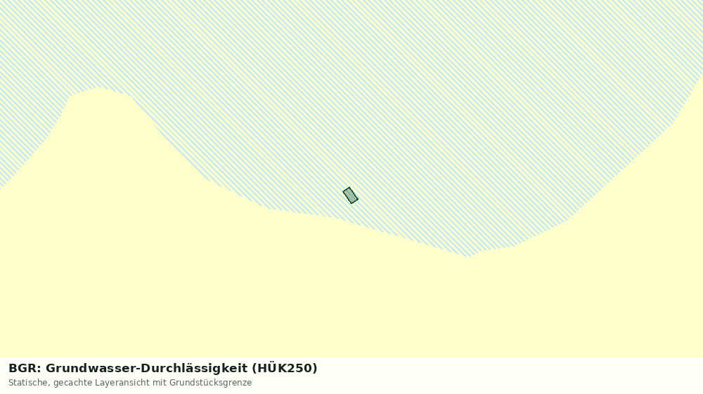 Statische Kartenansicht: BGR: Grundwasser-Durchlässigkeit (HÜK250)