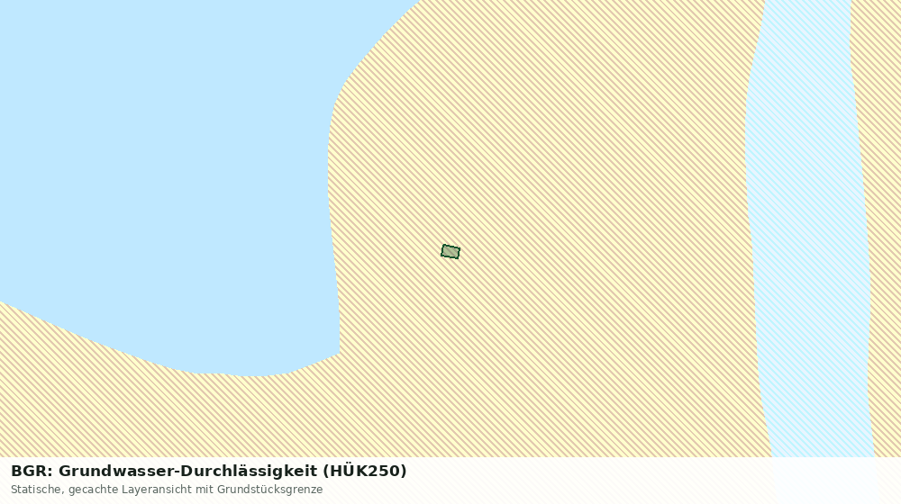 Statische Kartenansicht: BGR: Grundwasser-Durchlässigkeit (HÜK250)